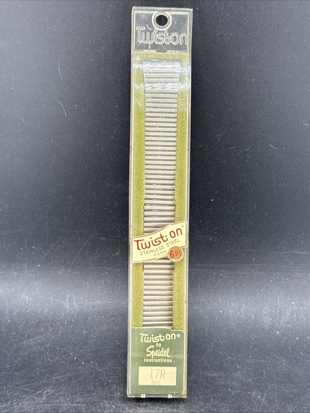 Vintage 1970s Speidel Twist-O-Flex Watch Band - Silver Tone - NOS - 17R Regular